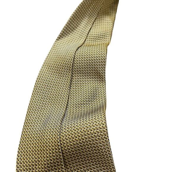Jos A Bank Signature Collection Mens 100% Silk Gold Mens Neck Tie 59" x 4" - Picture 10 of 16